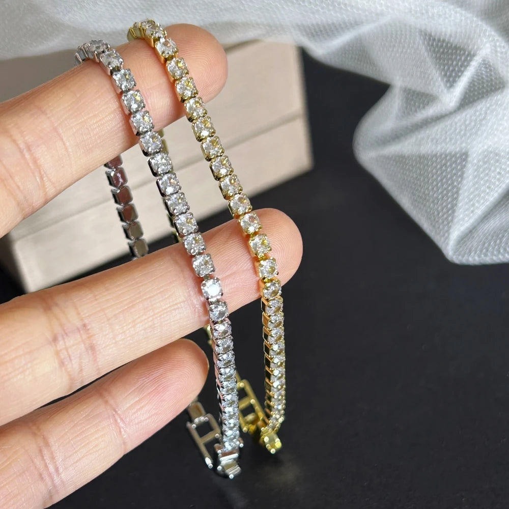 1 + 1 GRATIS - Pulsera Tennis · Acero Inoxidable