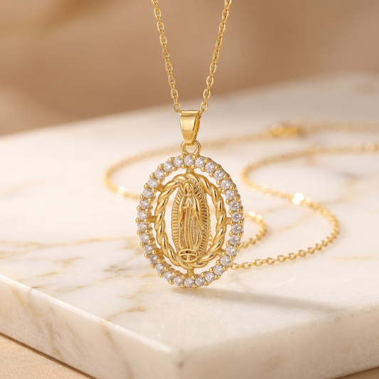 2x1 - Colgante Virgen de Guadalupe · Acero Inoxidable