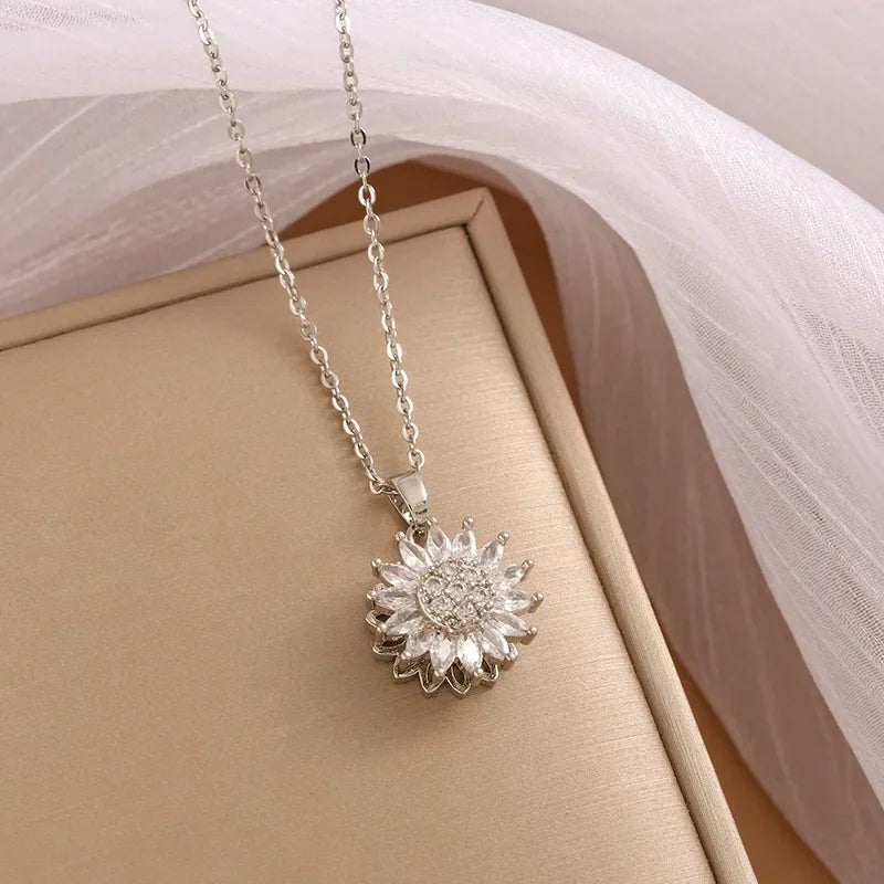 2x1 - Collar Flor CZ · Acero Inoxidable