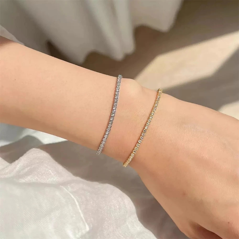 1 + 1 GRATIS - Pulsera Tennis · Acero Inoxidable