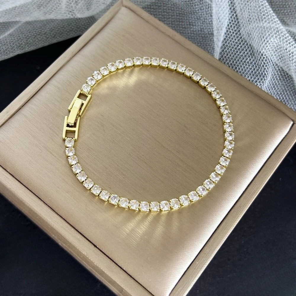 1 + 1 GRATIS - Pulsera Tennis · Acero Inoxidable